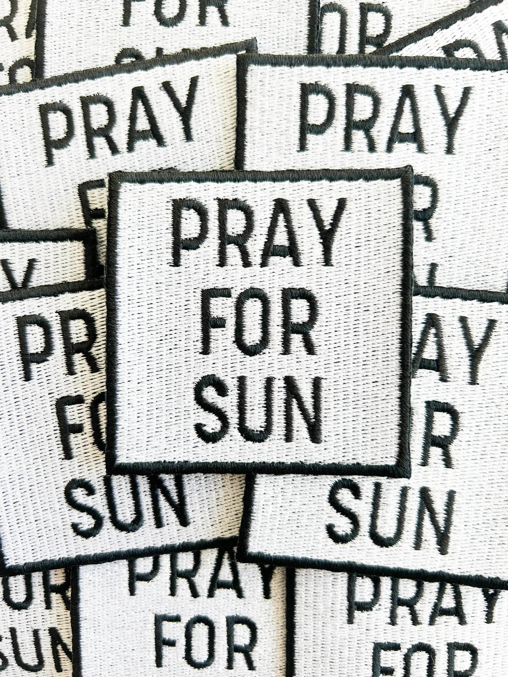 Pray for Sun Iron on Patch - BUNKHAUS