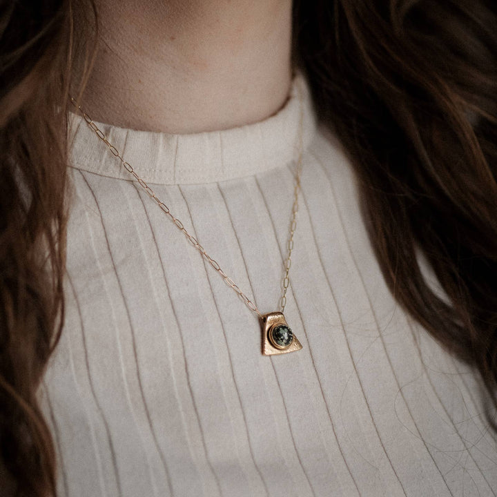 Cleo Necklace - Turquoise & Demi-Fine Gold