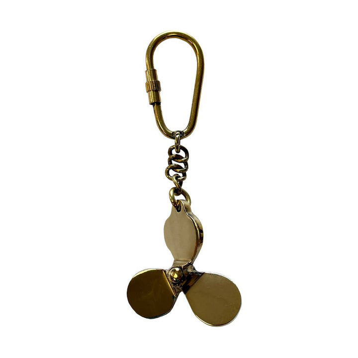 Brass Propeller Keychain