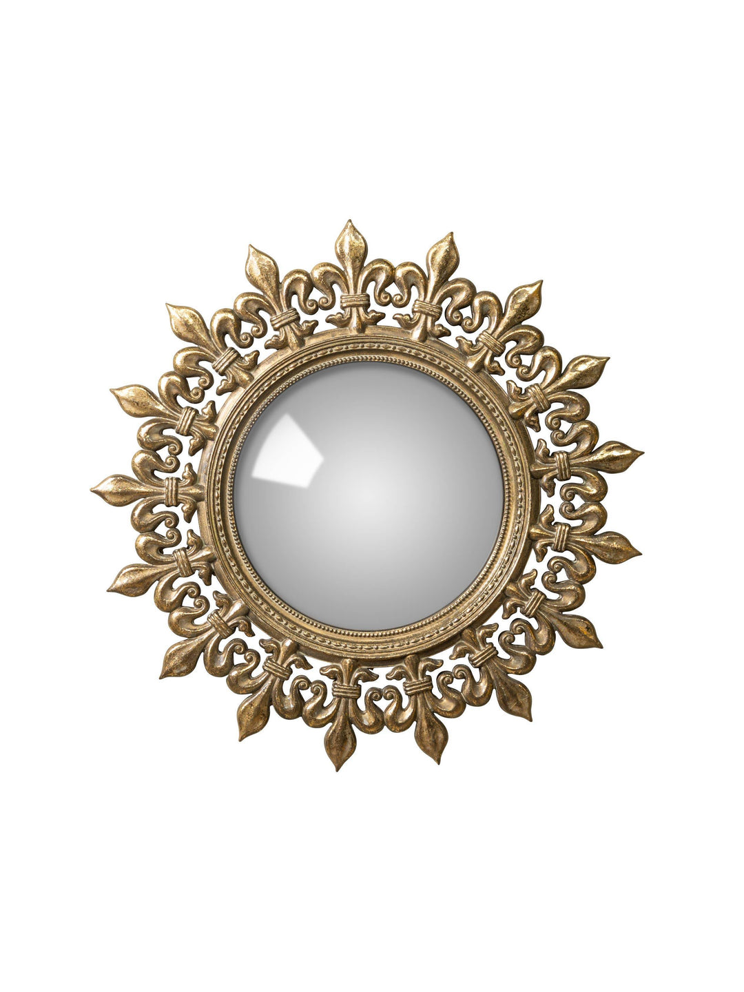 Antique Gold Convex Mirror - BUNKHAUS