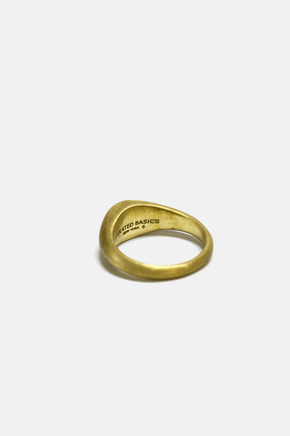 Brass Zirconic Pinky Ring - BUNKHAUS