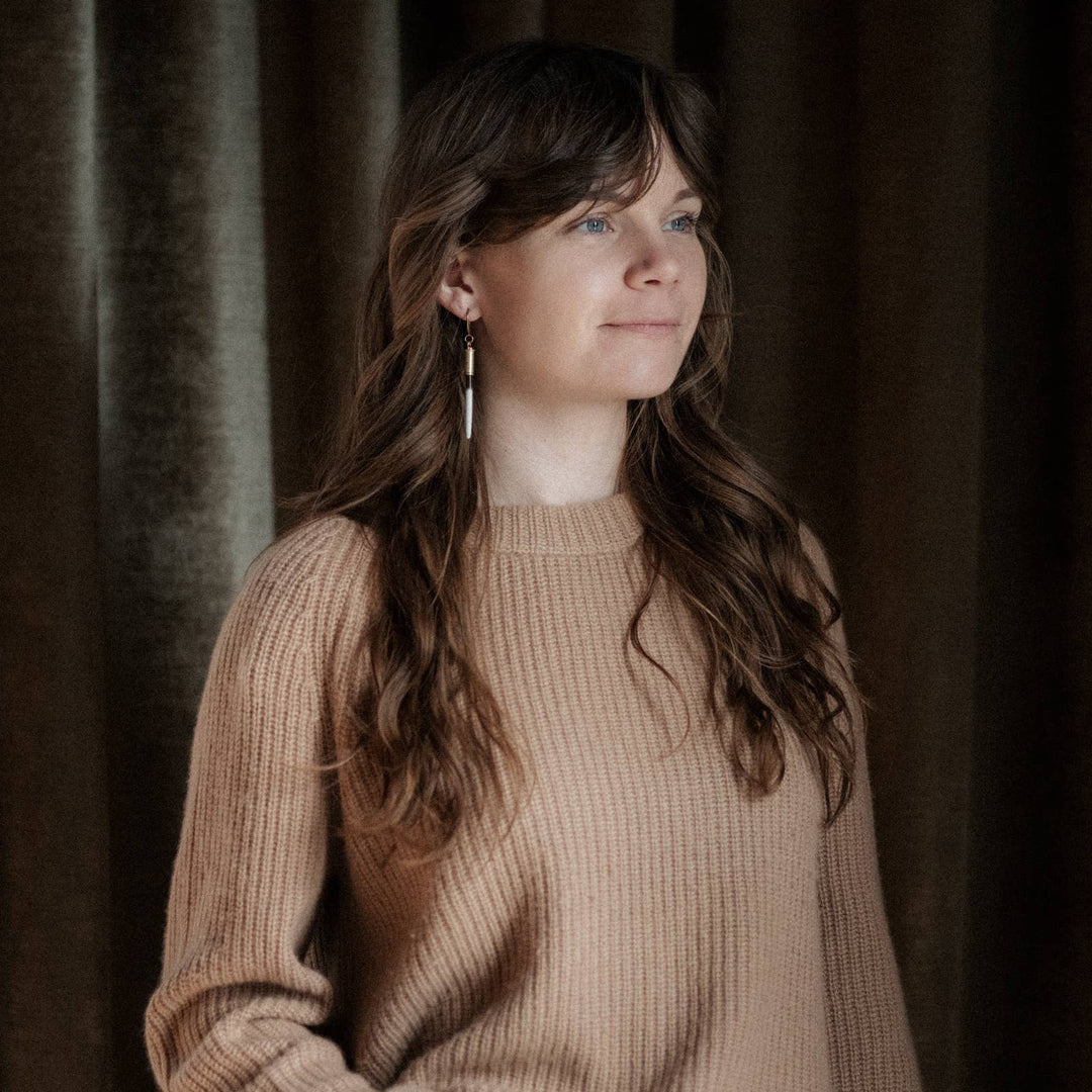 Porcupine Quill Earrings - Hook Style