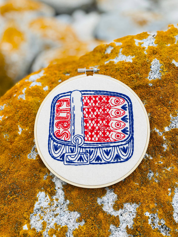 Embroidery Kit - Sardines