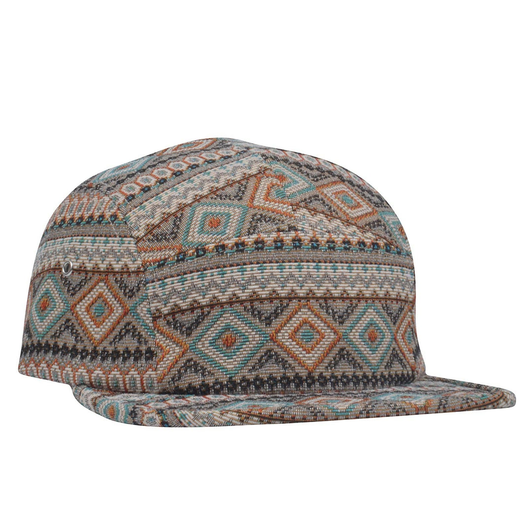 Multi-Color Jacquard 5-Panel Hat