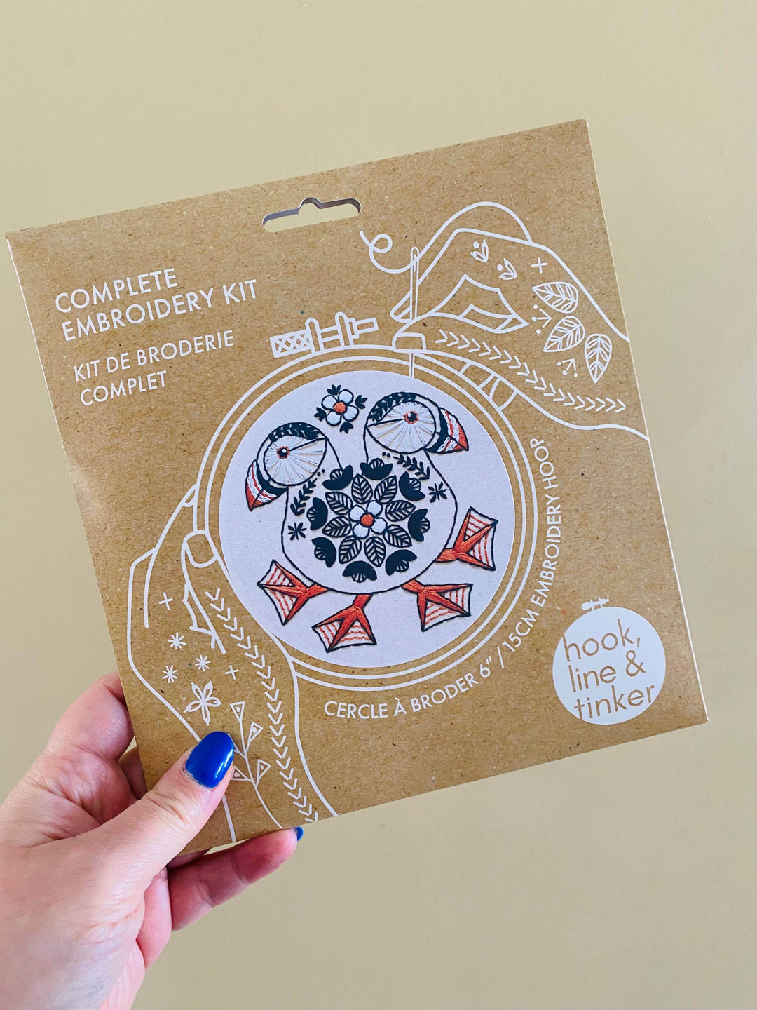 Complete Embroidery Kit - Puffin - BUNKHAUS