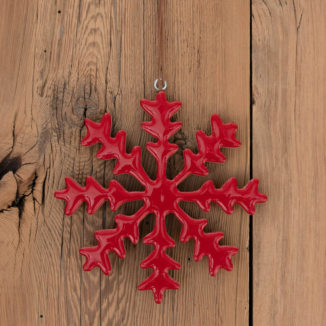 Ornament - Red Snowflake - BUNKHAUS