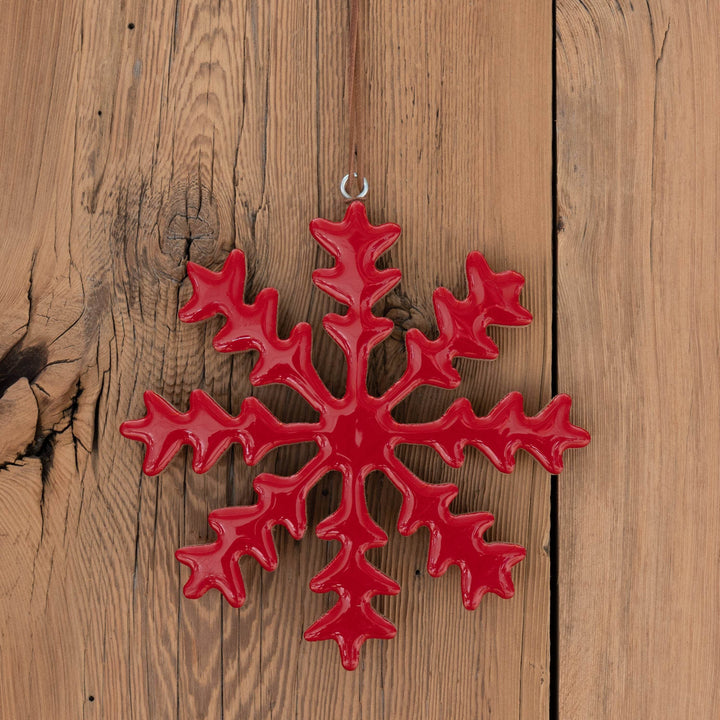Ornament - Red Snowflake - BUNKHAUS