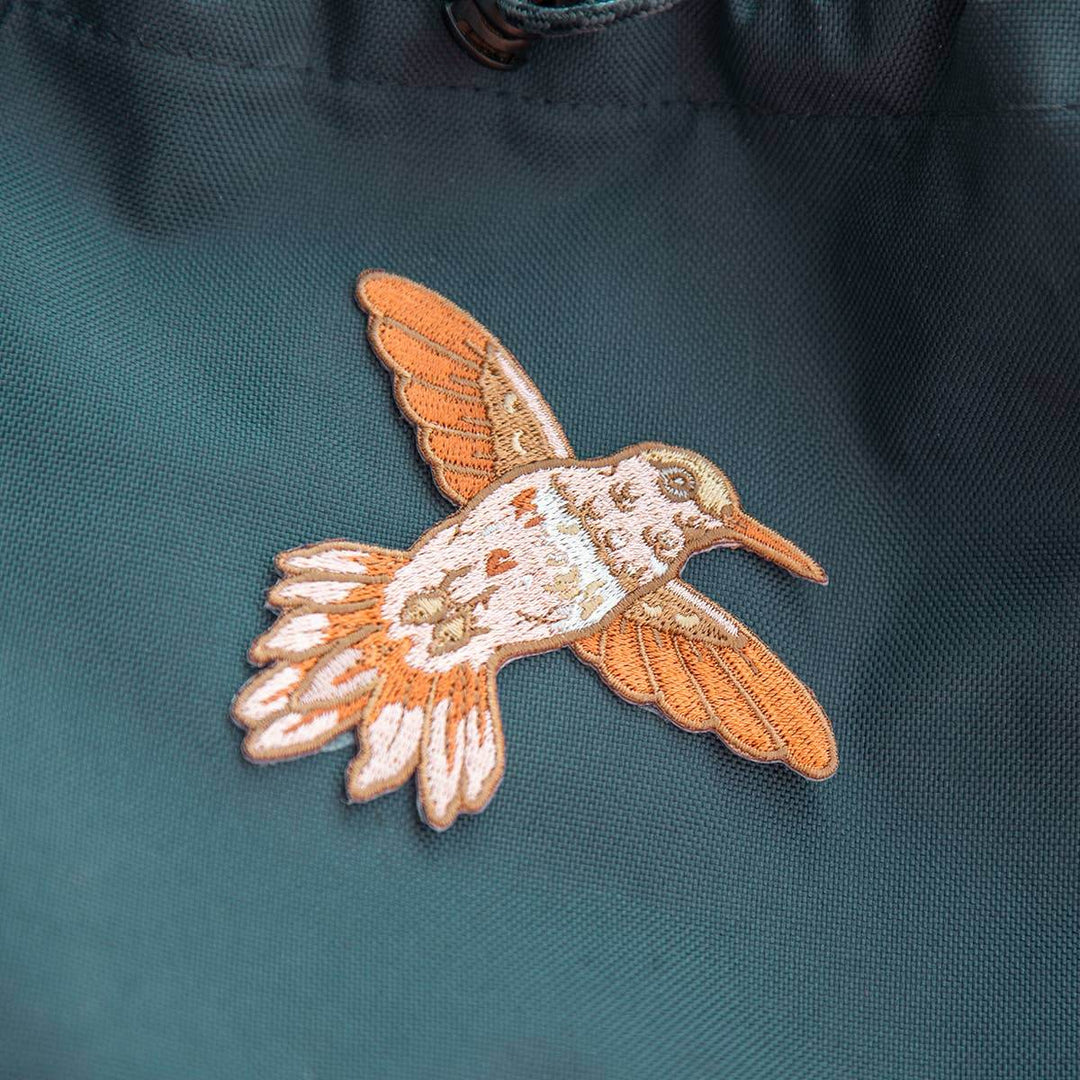 Hummingbird Iron on Patch - BUNKHAUS