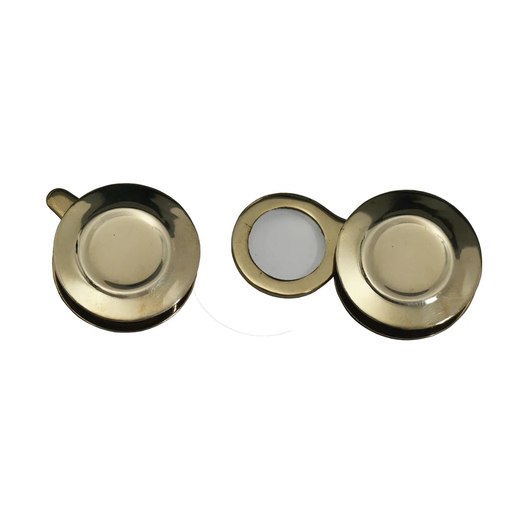 Brass Pocket Magnifier with Flip-Out Lens