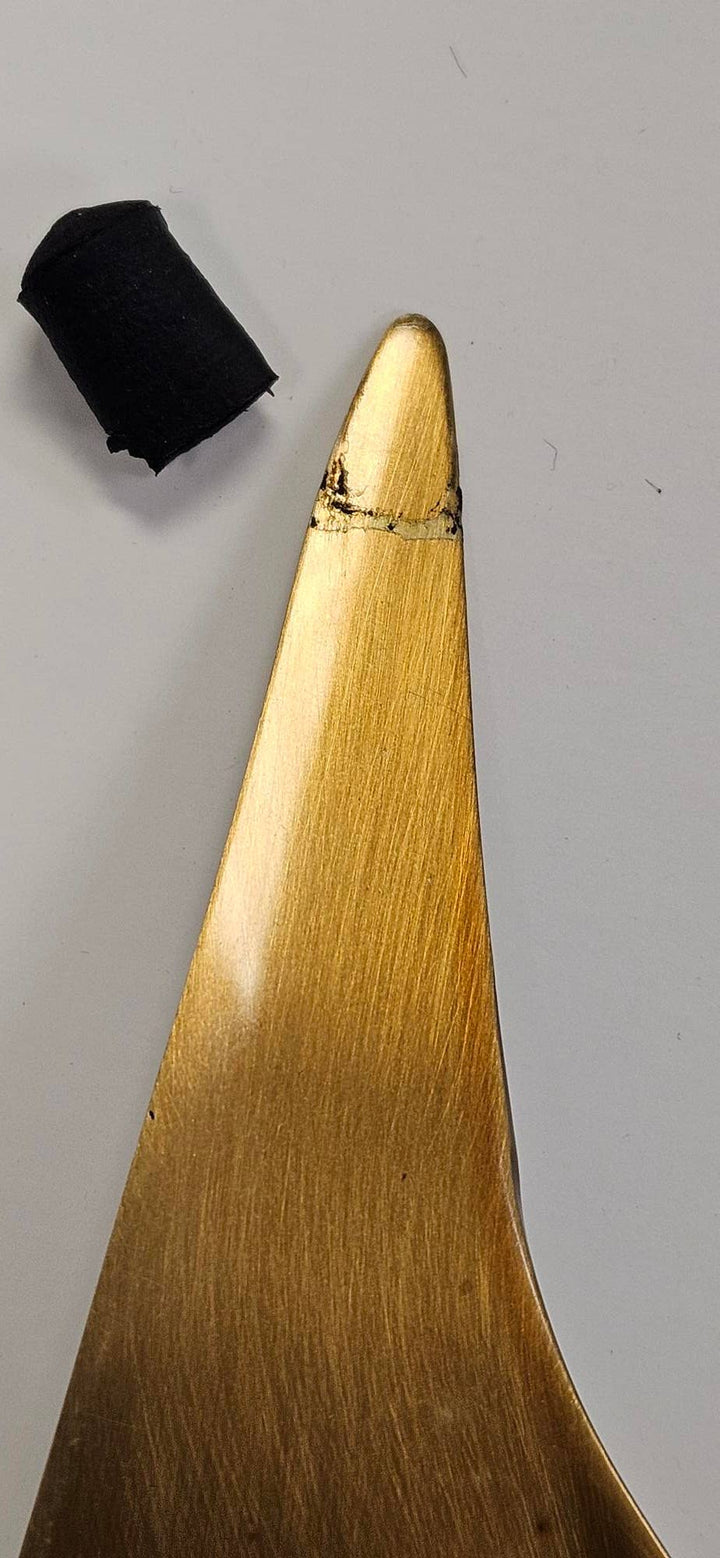 SECONDS - 5-1/4" Antiqued Brass Sail Boat Paperweight