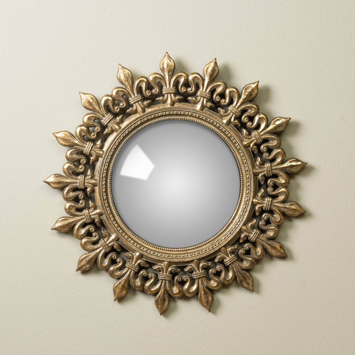 Antique Gold Convex Mirror - BUNKHAUS