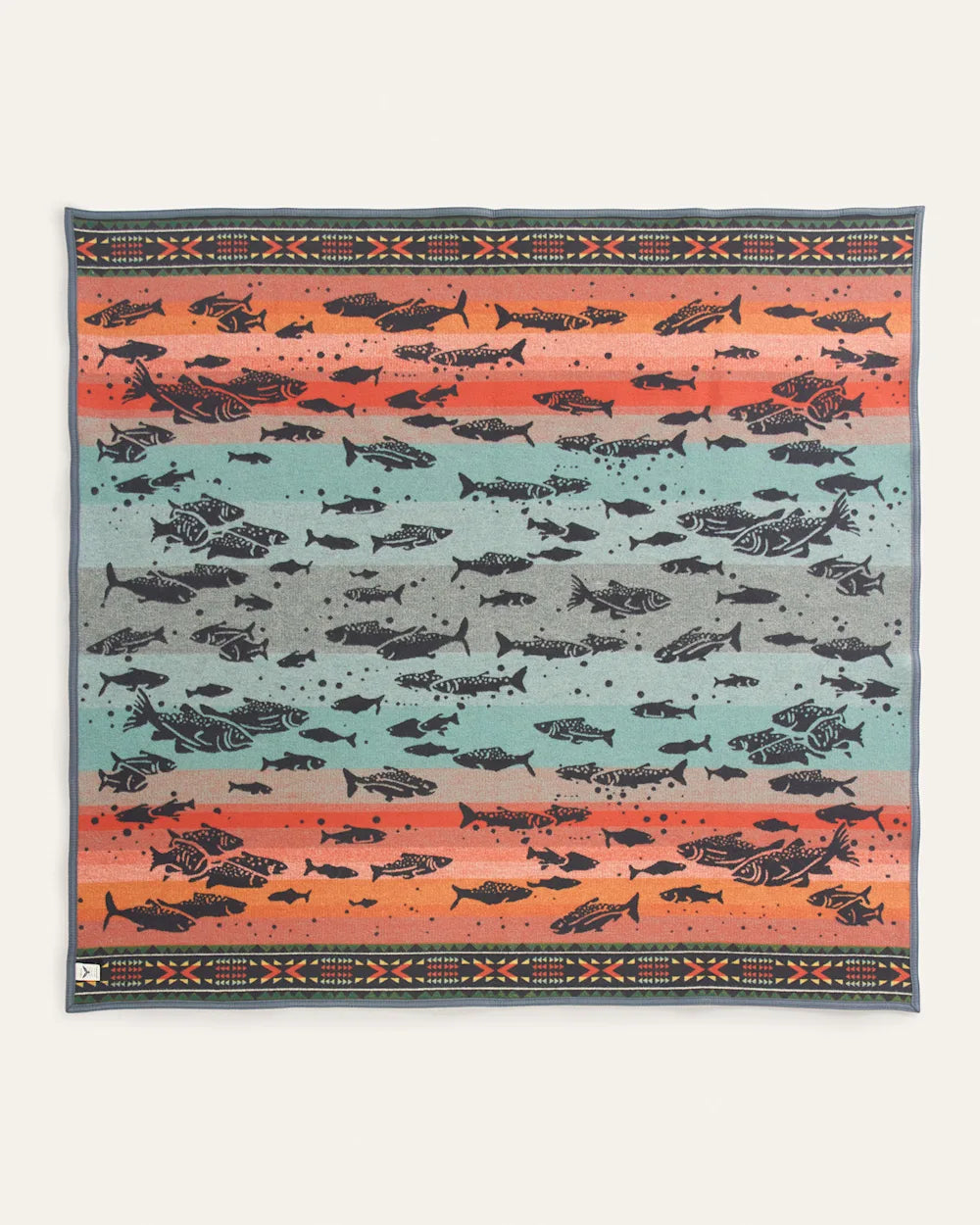 Pendleton Jaquered Napped Throw - Salmon Run