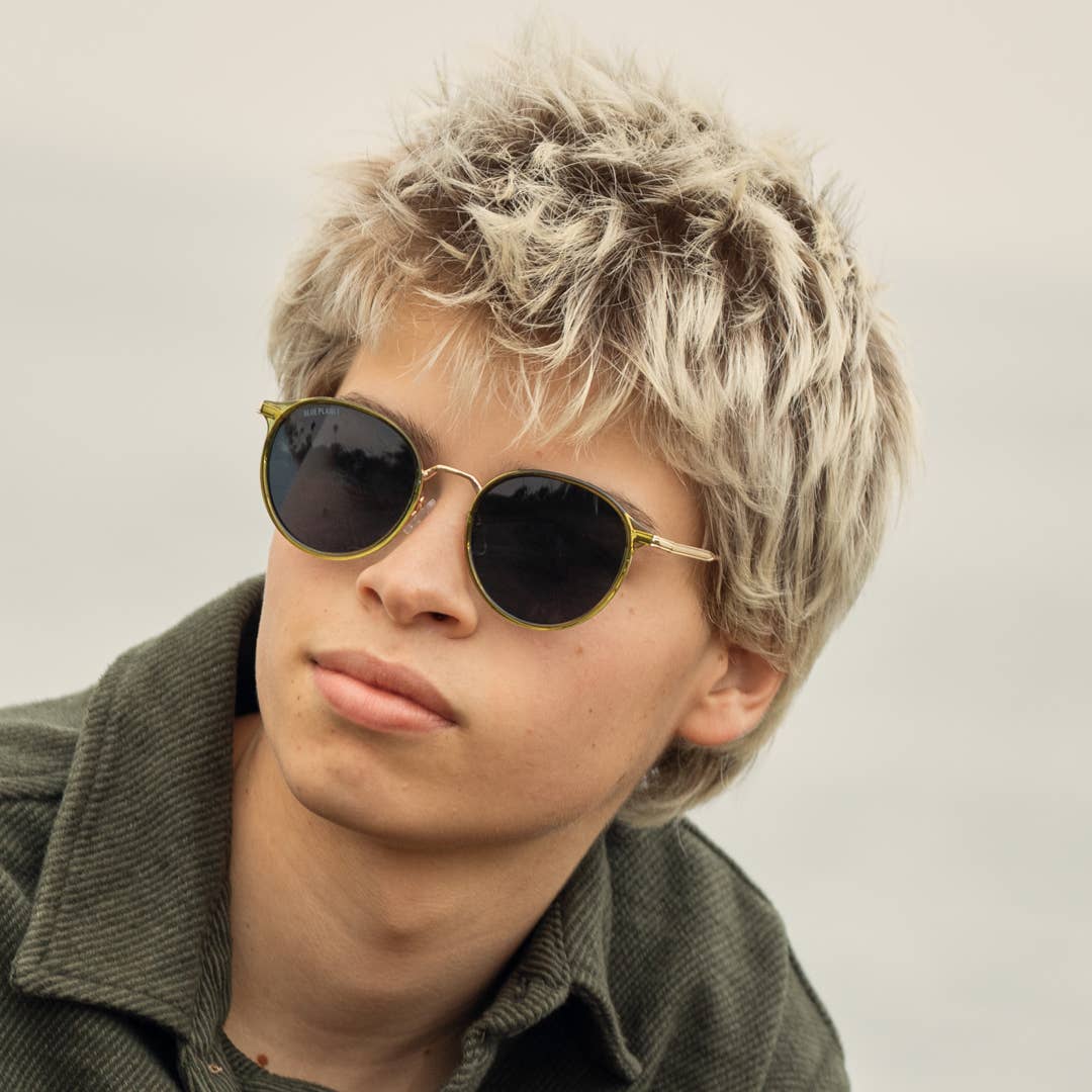 Blue Planet — Niko in Crystal Olive Green / Gold / Smoke Polarized
