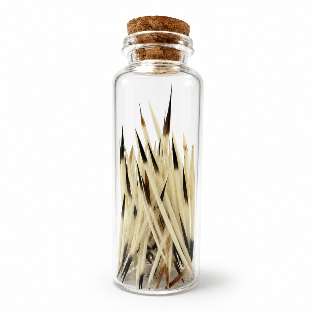 Porcupine Quills in Glass Jar