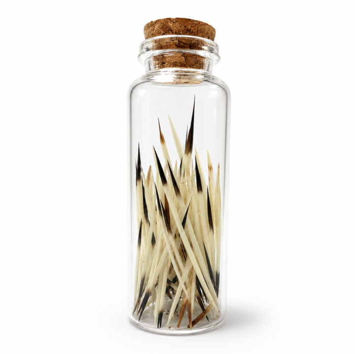 Porcupine Quills in Glass Jar