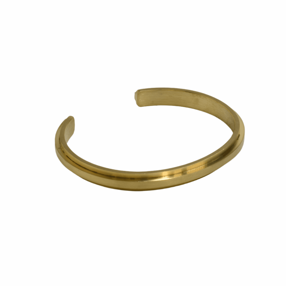 Convex Brass Cuff - BUNKHAUS