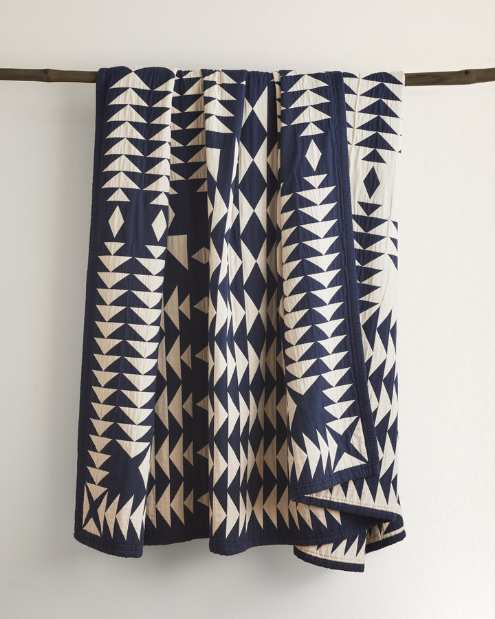 Pendleton Midnight Nova Organic Cotton Matelassé Coverlet
