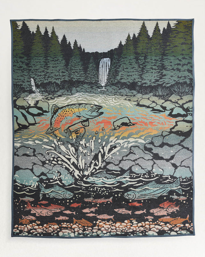 Pendleton Jaquered Napped Throw - Salmon Falls