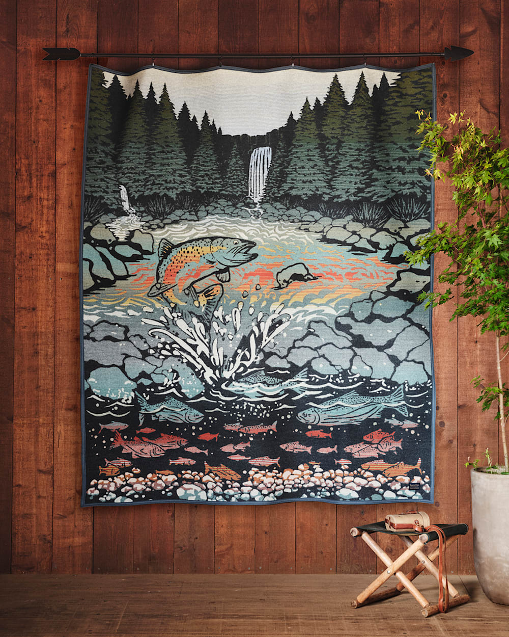 Pendleton Jaquered Napped Throw - Salmon Falls
