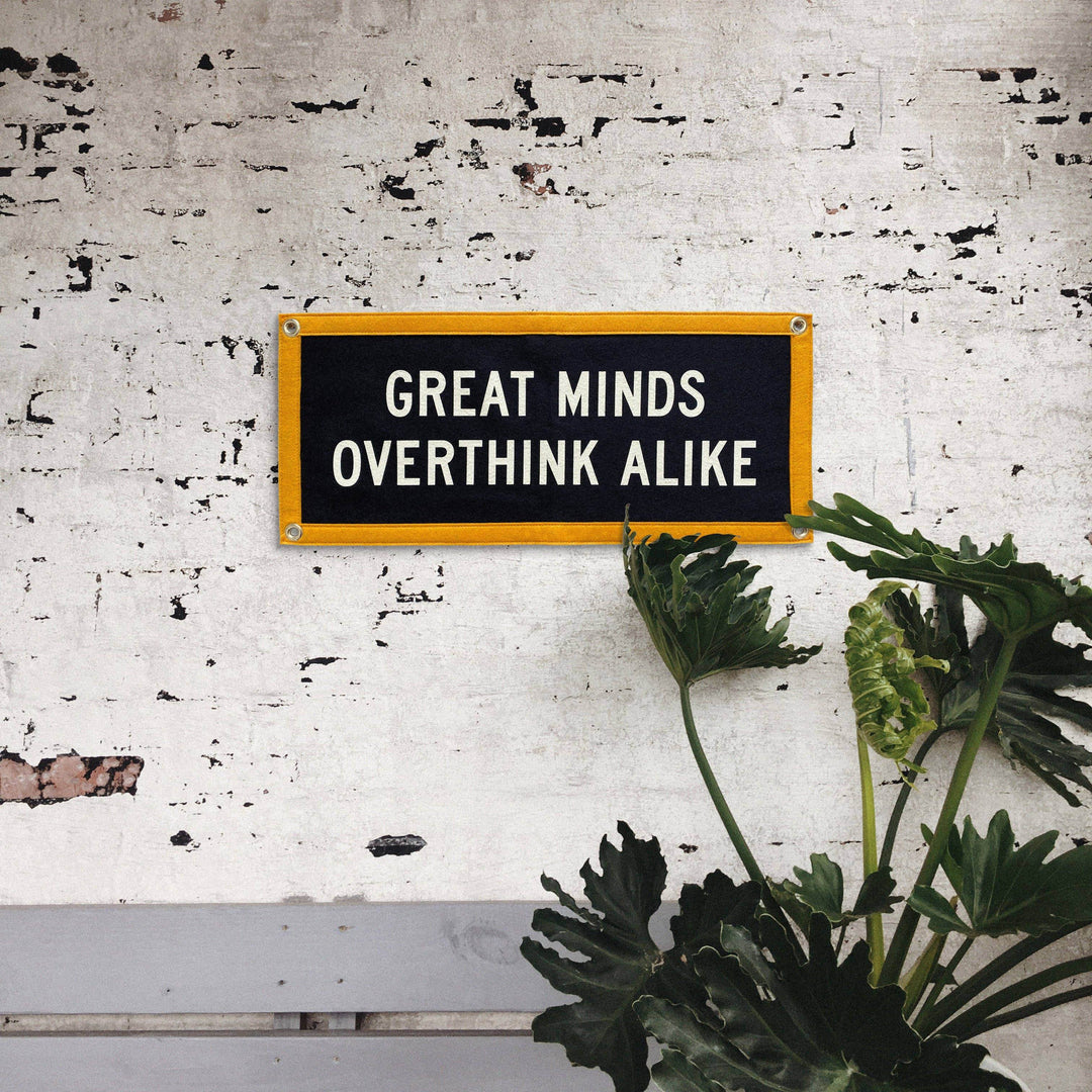 Great Minds Overthink Alike Camp Flag - BUNKHAUS