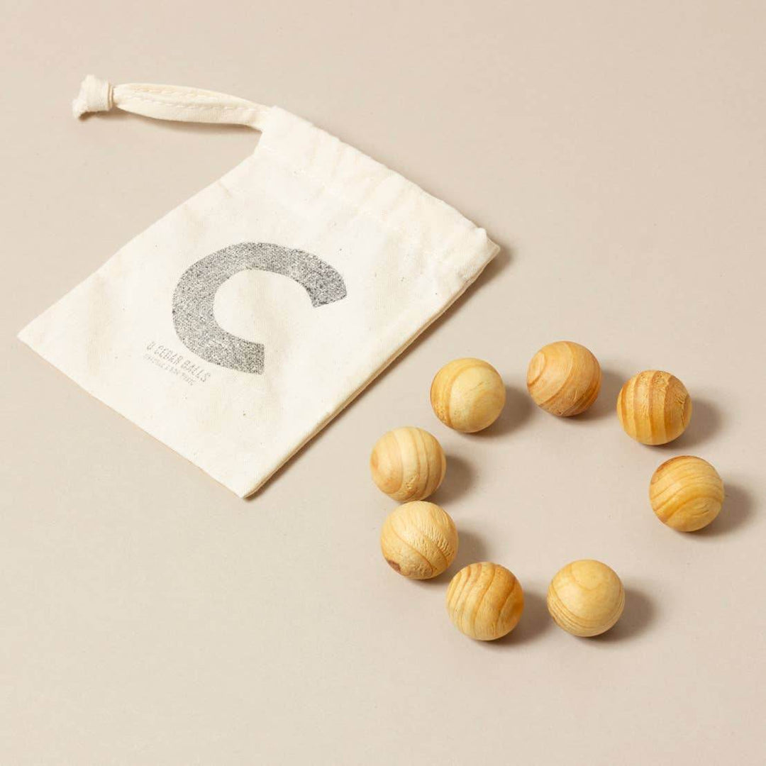 Natural Cedar Balls Moth Balls - BUNKHAUS