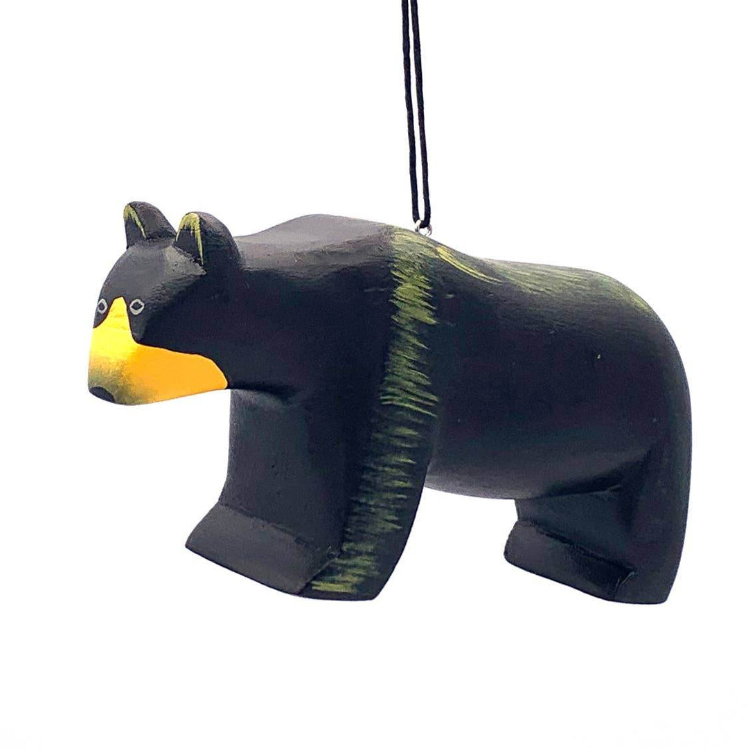 Black Bear Balsa Ornament - BUNKHAUS