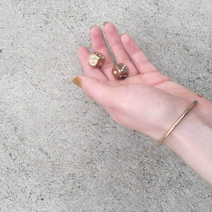 Really Nice Brass Dice - Set of 2 - BUNKHAUS