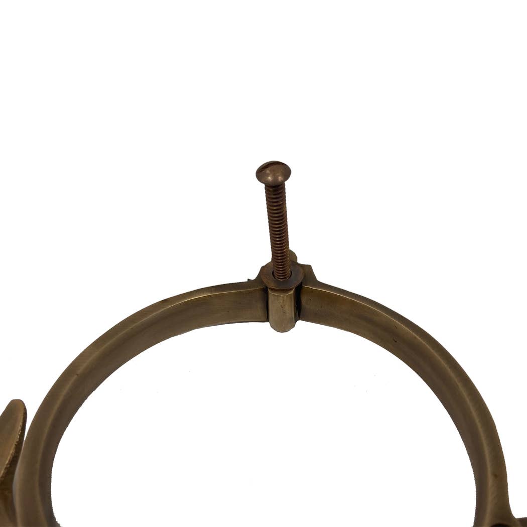 Antiqued Brass Whale Door Knocker
