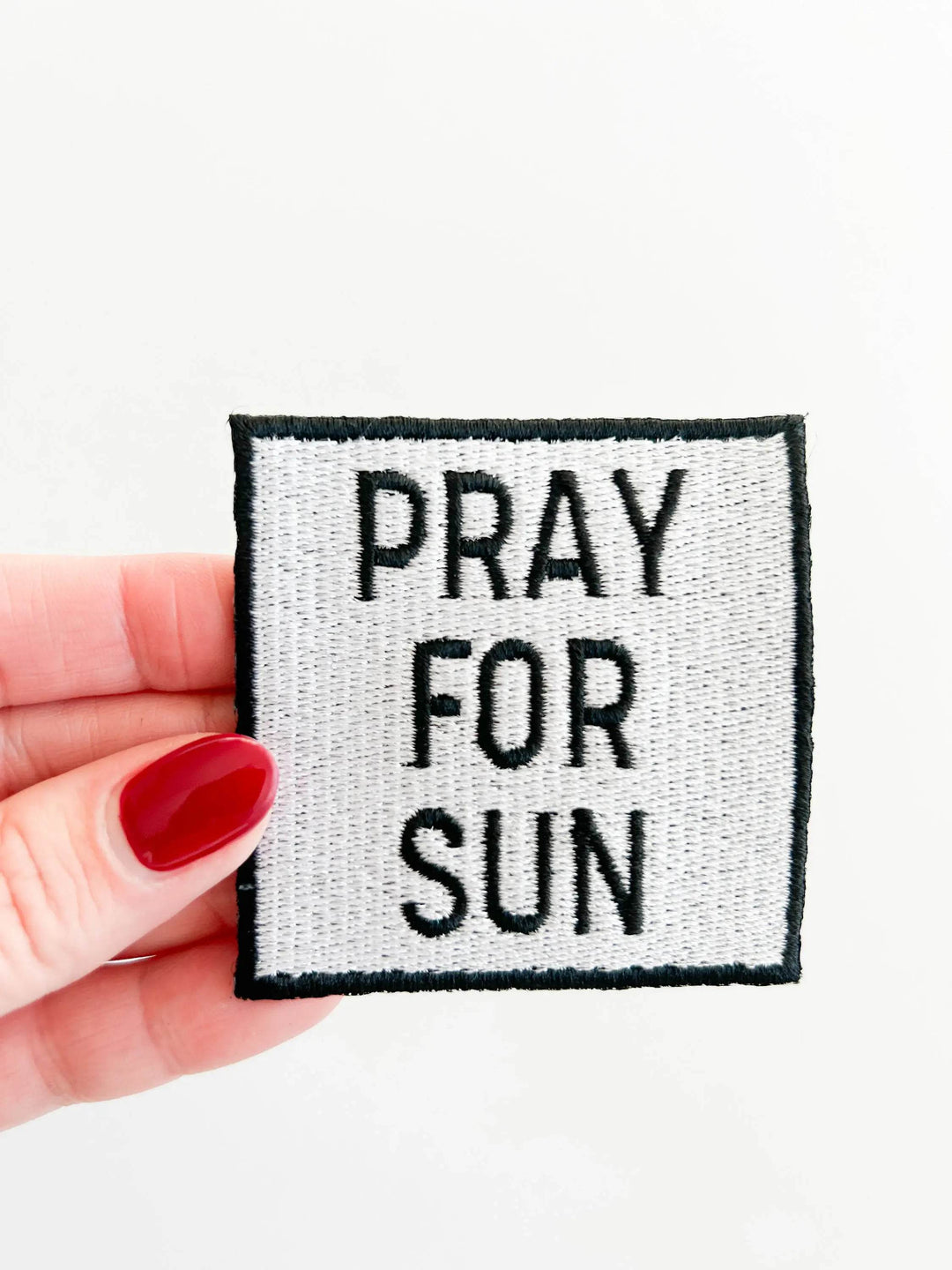 Pray for Sun Iron on Patch - BUNKHAUS