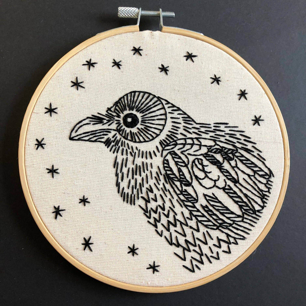 Embroidery Kit - Raven - BUNKHAUS