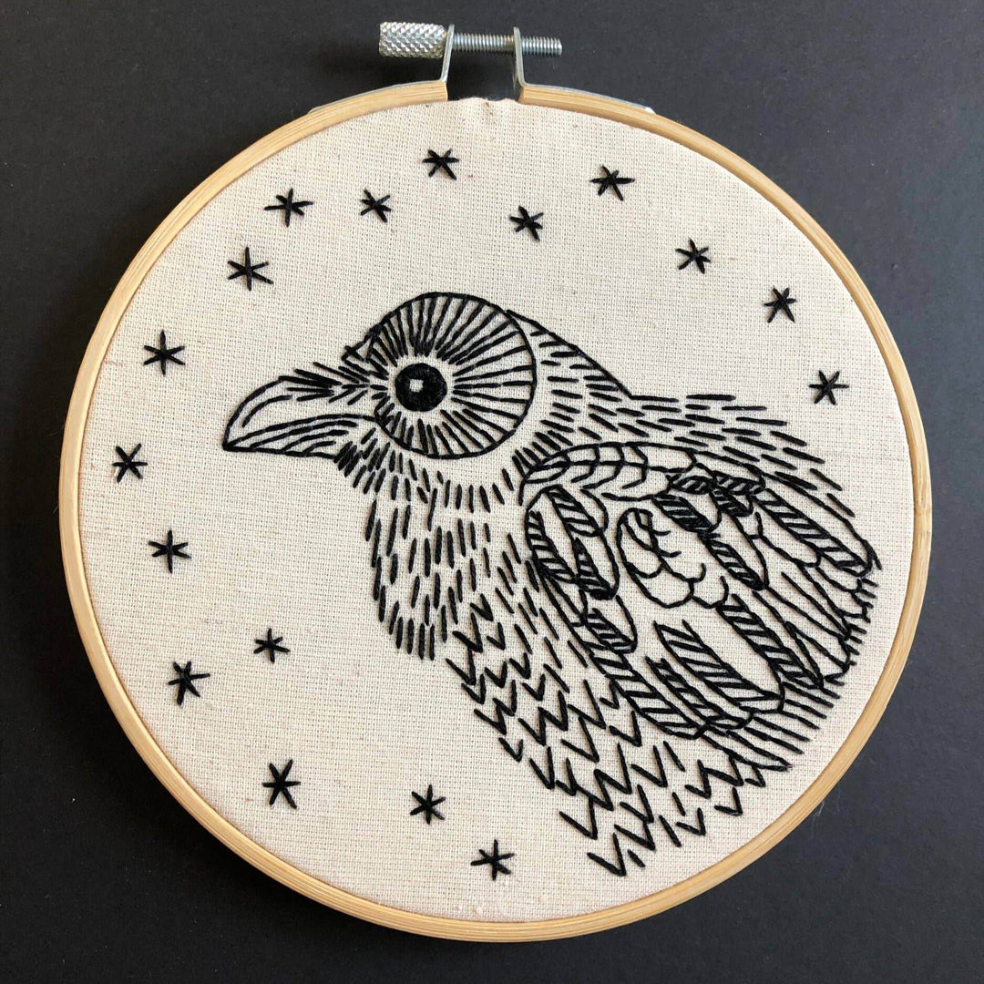 Embroidery Kit - Raven - BUNKHAUS