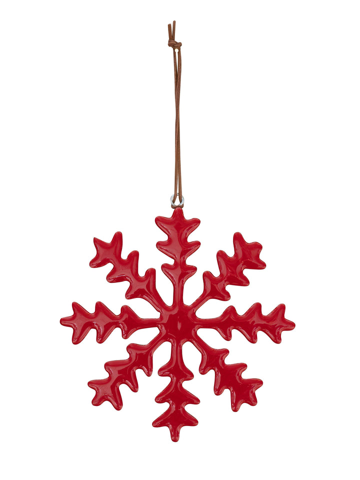 Ornament - Red Snowflake - BUNKHAUS