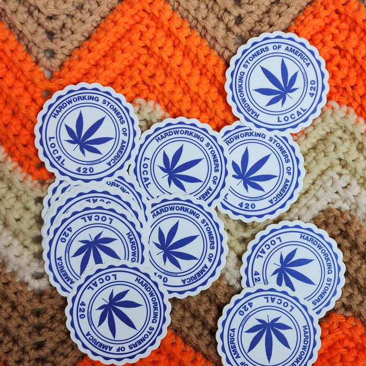 Hardworking Stoners of America - vinyl sticker - BUNKHAUS