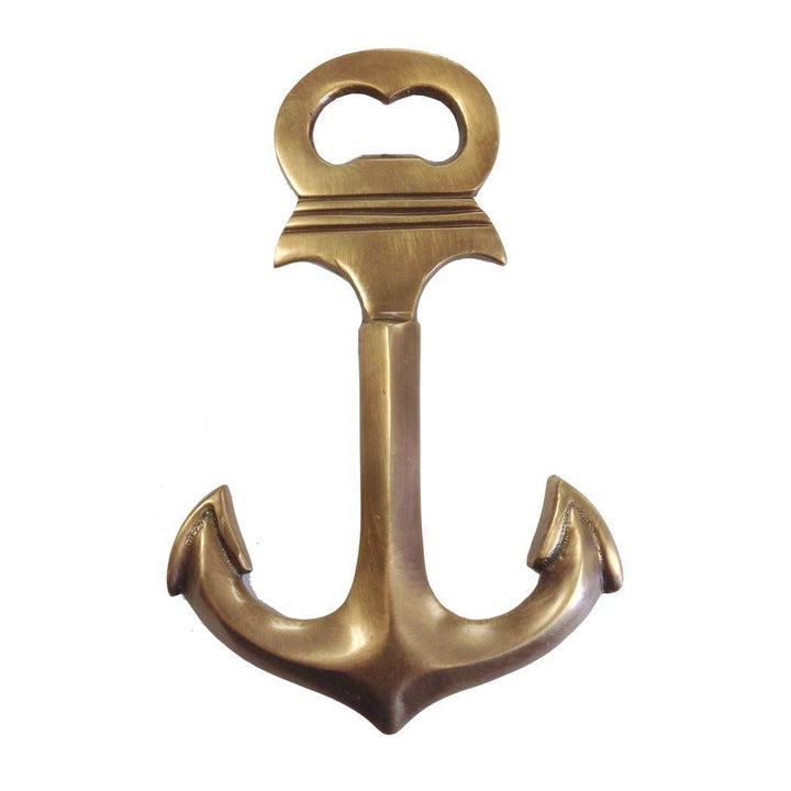 Antique Brass Anchor Bottle Opener - BUNKHAUS