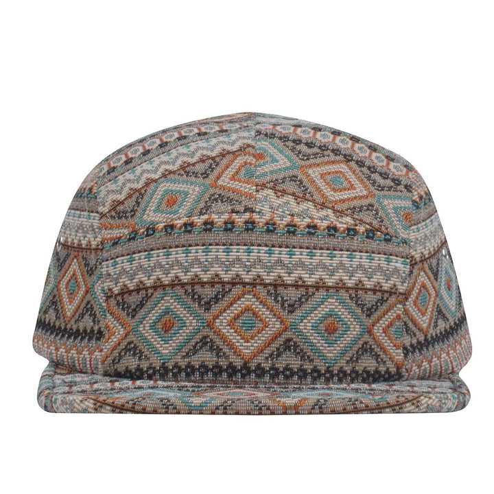Multi-Color Jacquard 5-Panel Hat