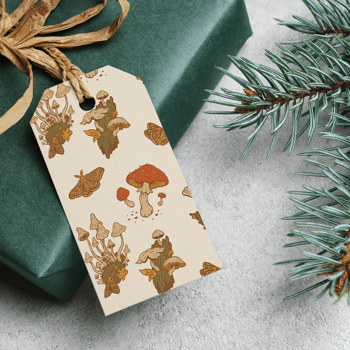 Gift Tag Set of 8 - Mushrooms - BUNKHAUS