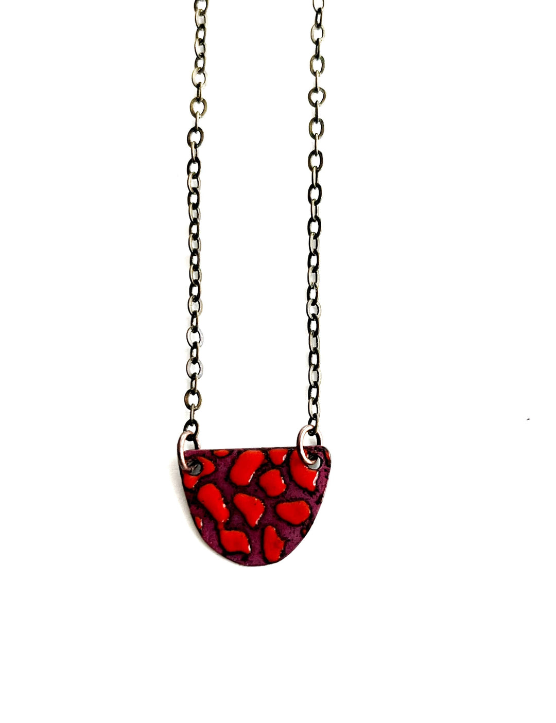 Reversible Half Moon Necklace Courtney Fischer Jewelry