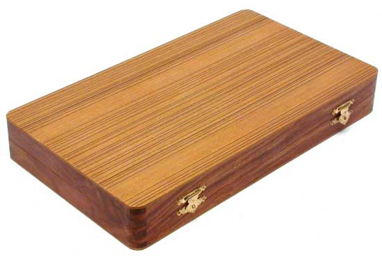 Hand-Carved Wooden Backgammon Set