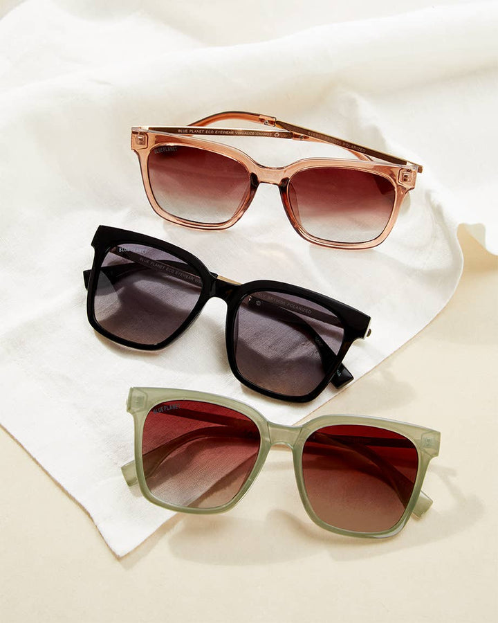 Blue Planet — Everly in Sage Green / Grad Brown Polarized