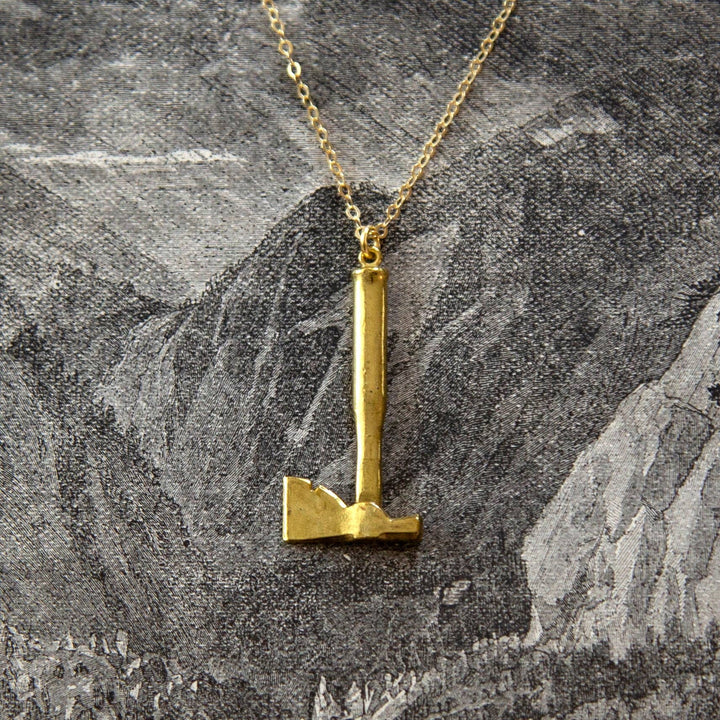 Vintage Mini Axe Charm Necklace