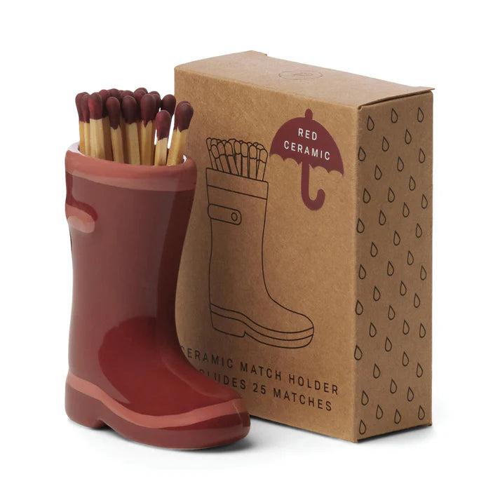 Wellington Boot Matches - Dark Red
