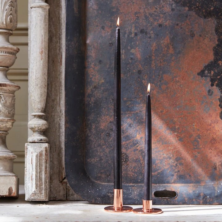 Taper Candles, Smoke 12"