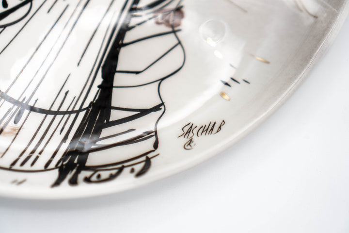 Sascha Brastoff Alaska Series Serving Plate - Inuit - BUNKHAUS