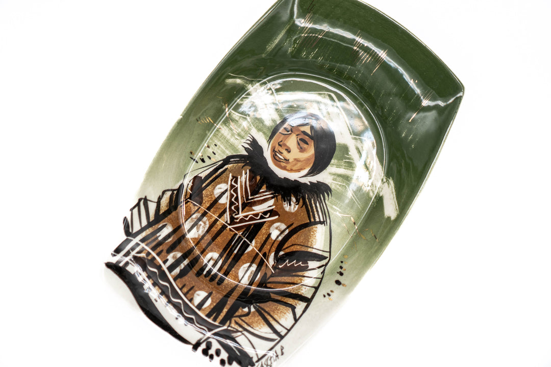 Sascha Brastoff Alaska Series Dish - Inuit - BUNKHAUS