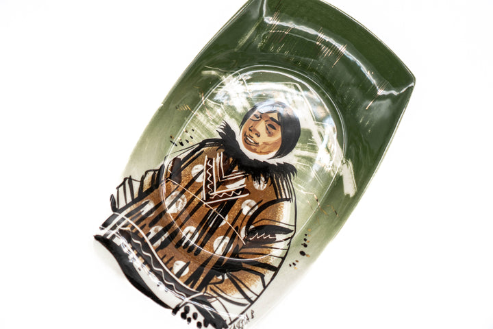 Sascha Brastoff Alaska Series Dish - Inuit - BUNKHAUS