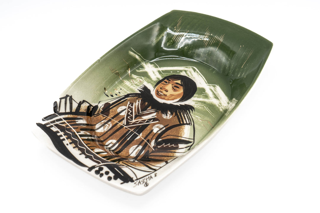 Sascha Brastoff Alaska Series Dish - Inuit - BUNKHAUS