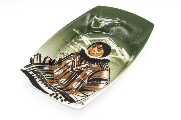 Sascha Brastoff Alaska Series Dish - Inuit - BUNKHAUS