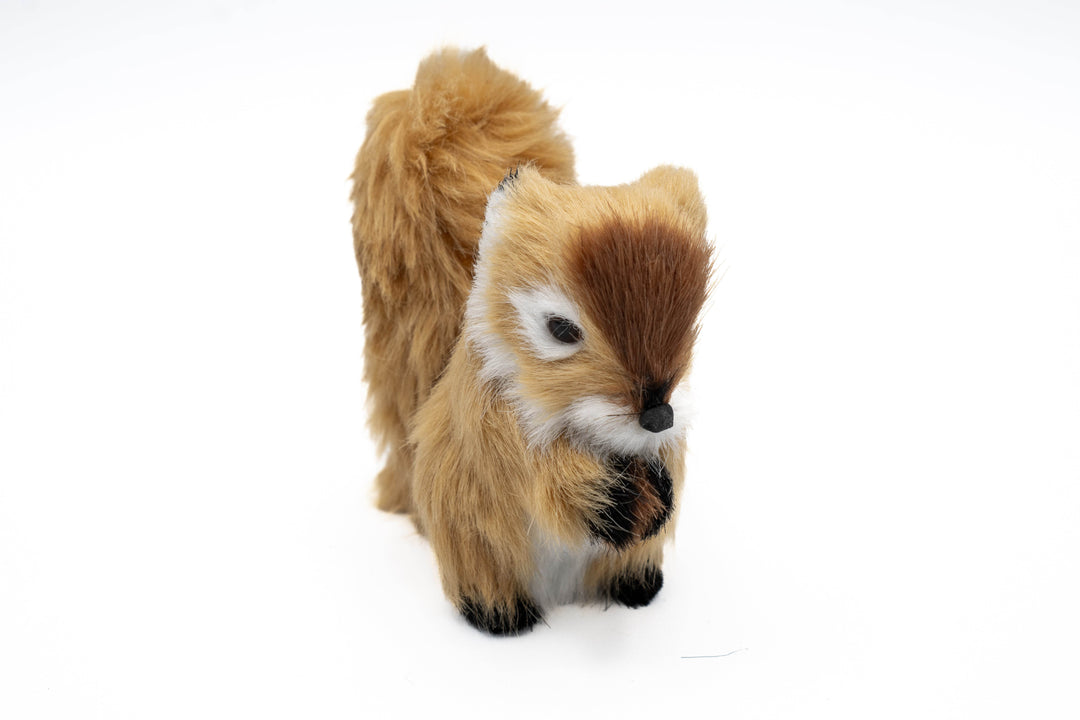 vintage faux fur squirrel figurine - BUNKHAUS