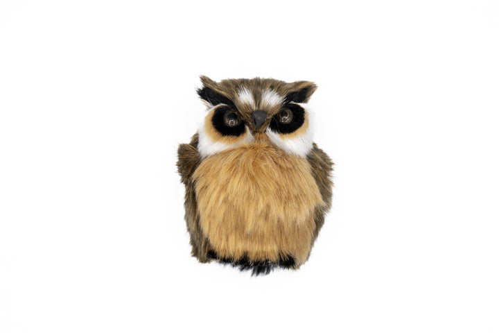vintage faux fur owl figurine - BUNKHAUS
