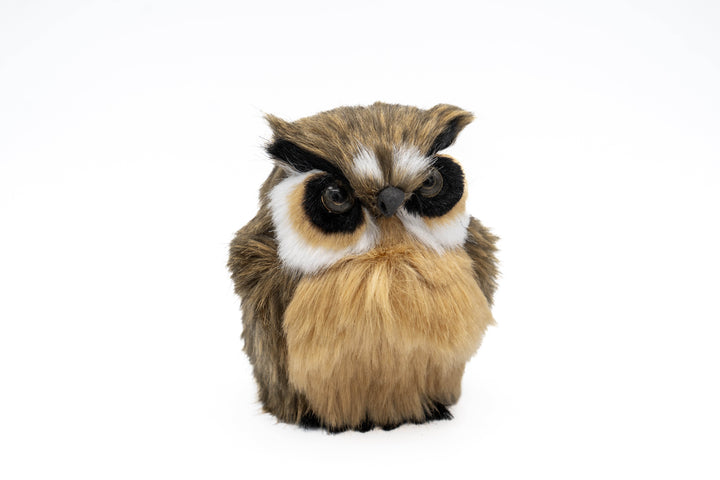 vintage faux fur owl figurine - BUNKHAUS